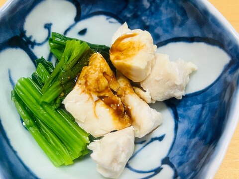 ほうれん草とささみのからし和え